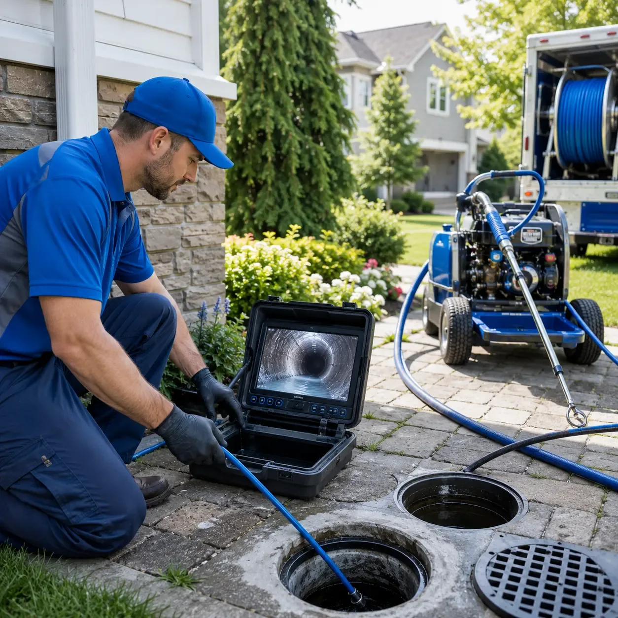 Outdoor drain cleaning professionals serving Lakeville, OH